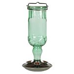 Perky-Pet® Green Antique Glass Bottle Hummingbird Feeder - 24 oz