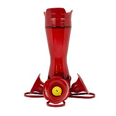 Perky-Pet® 8 oz Red Pinch Waist Plastic Hummingbird Feeder