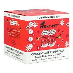 Perky-Pet® Red Hummingbird Nectar Concentrate - 12 oz, Box of 4