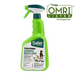 Safer® Brand Critter Ridder® Animal Repellent Ready-To-Use Spray 32oz OMRI      Listed® for Organic Use