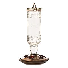 Perky-Pet® Clear Antique Glass Bottle Hummingbird Feeder - 10 oz