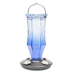 Perky-Pet® Sapphire Starburst Vintage Glass Hummingbird Feeder