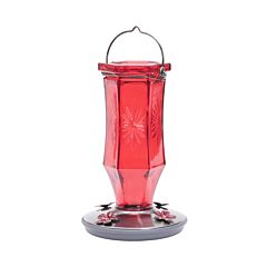 Perky-Pet® Ruby Starburst Vintage Glass Hummingbird Feeder