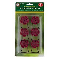 Perky-Pet® Crimson Hollyhock Flower Feeding Ports & Perches