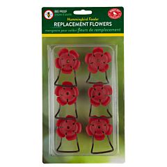 Perky-Pet® Replacement Red Hollyhock Flower Feeding Ports & Perches