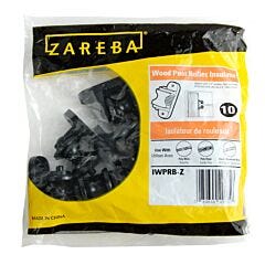 Zareba® Black Wood Post Roller Insulator