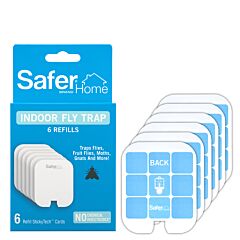  Safer® Home Indoor Fly Trap Refill Glue Cards - 6 Pack
