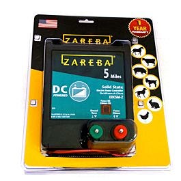 ZAREBA Electric Fence Charger 5 Miles Battery Operated Solid State Energizer 
