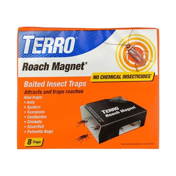 TERRO Roach Magnet Baited Insect Traps | T256-8