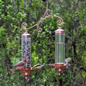 Bird waterers help attract birds to your yard.