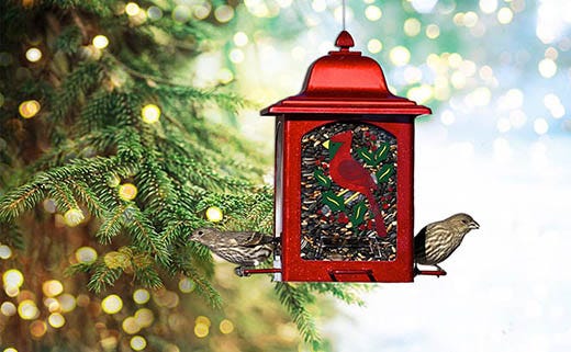 Holiday Decorating With the Help of Bird Feeders