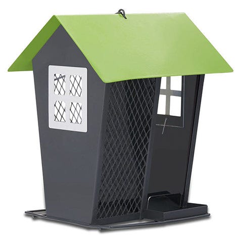 Perky-Pet Gray Seed Duo Wild Bird Feeder
