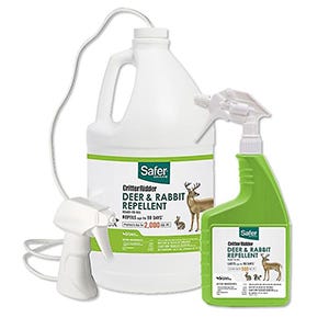 Safer® Brand Critter Ridder® Deer & Rabbit Repellent Ready-to-Use Spray - 32 oz or 1 gal