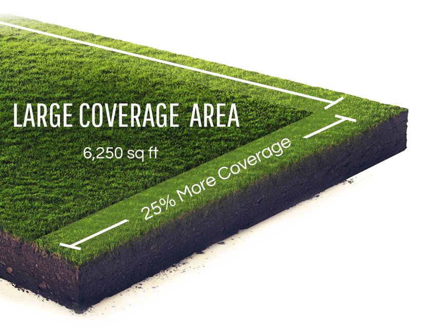 Lawn Restore offers 25% more coverage